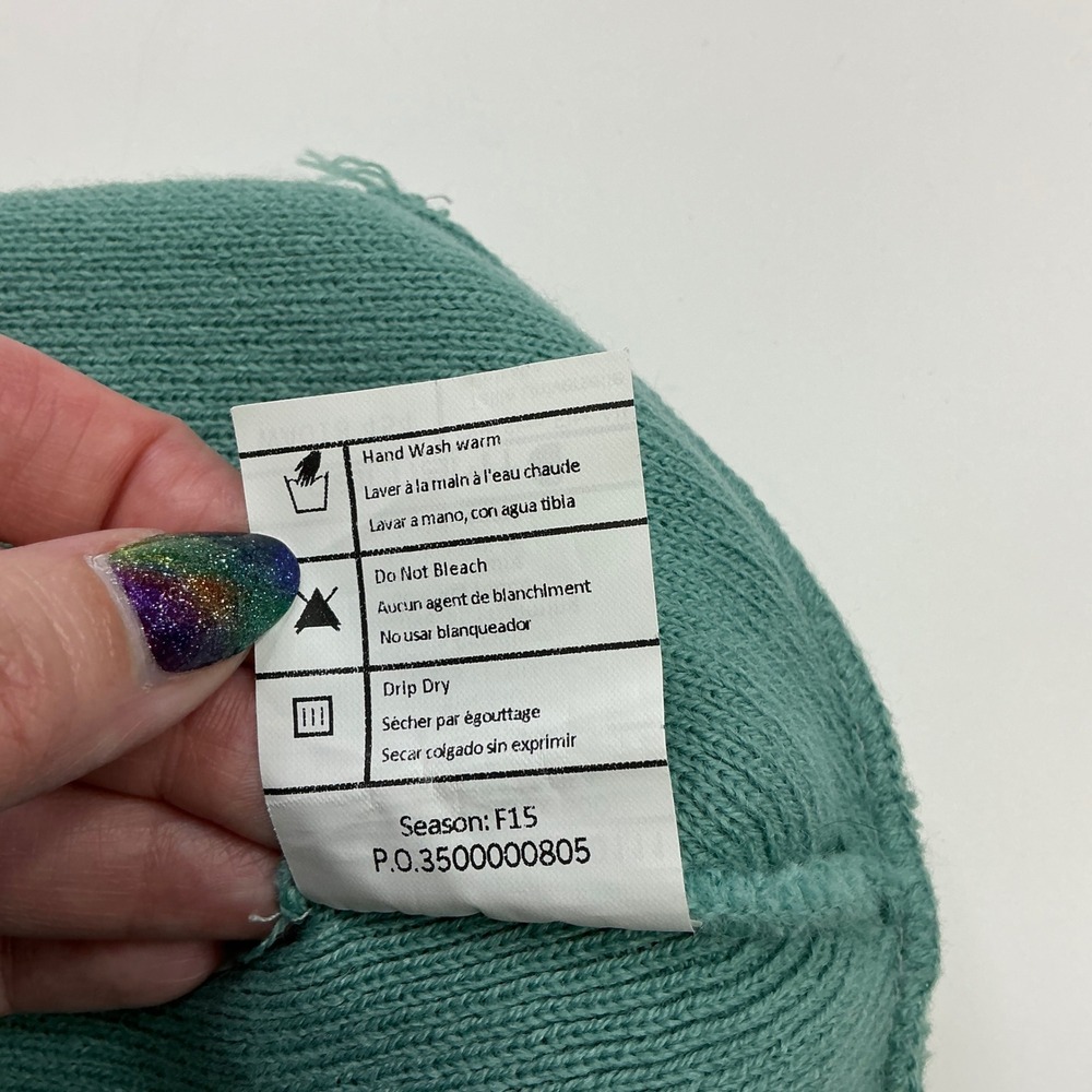 Carhartt Green Watch Hat Beanie Unisex OSFA A18‎ Rib Knit Logo Patch USA Made - Picture 7 of 12